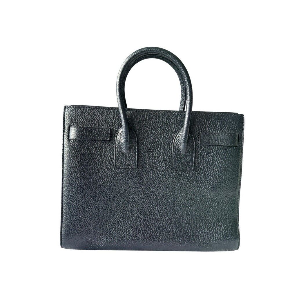 Saint Laurent Marine Blue Grained leather Sac De Jour Small handbag bag - Picture 5 of 16